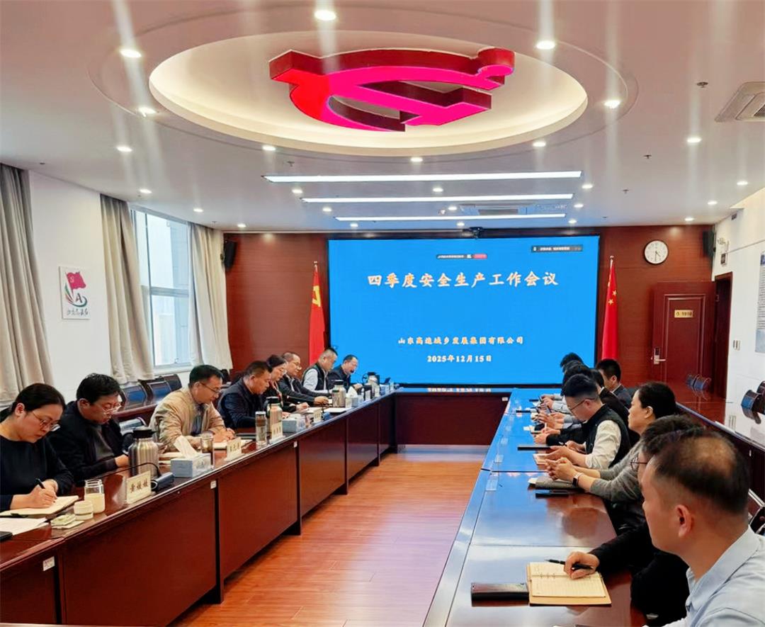 城乡发展集团召开2025年四季度安委会（扩大）会议